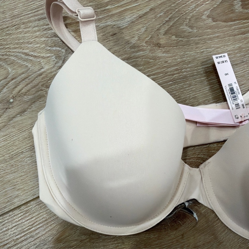 Victoria’s Secret Perfect Shape Push-Up‎ T-Shirt Bra 34D Marzipan - Picture 4 of 7